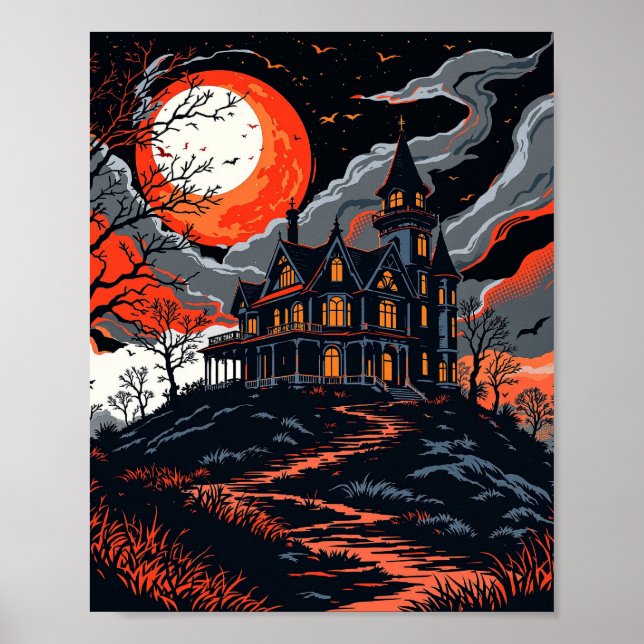 Gothic Spuk House Poster (Vorne)