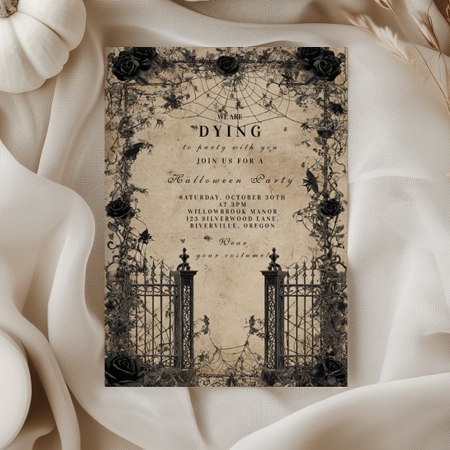Gothic Spuk Manor Halloween Einladung (Von Creator hochgeladen)