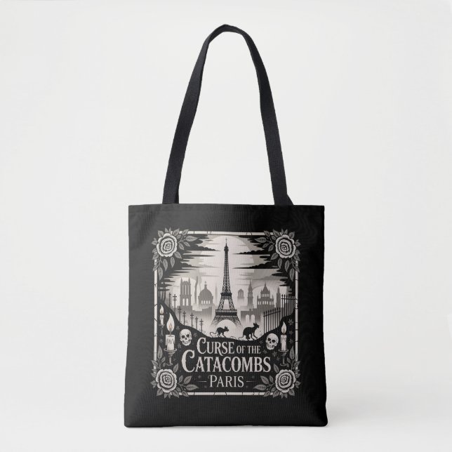 Gothic Spuk Skyline Paris Halloween Design (Vorderseite)