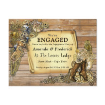 Gothic - Steampunk auf Holz-Verlobung