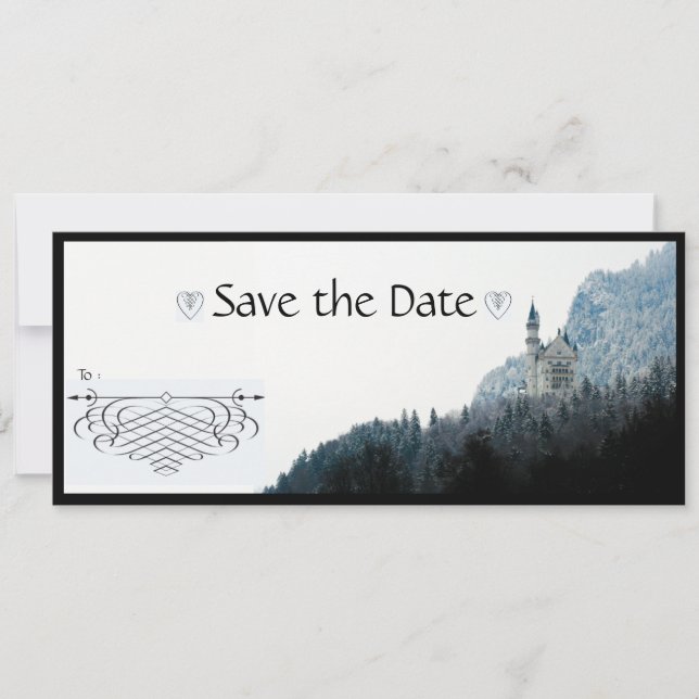 Gothic-Stil  Save The Date (Vorderseite)