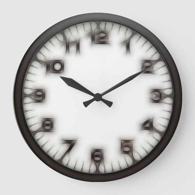 Gothic Strangeness Round Wall Clock Große Wanduhr (Vorderseite)