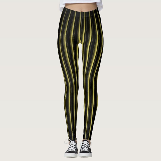 Gothic Streifen Leggings (Vorderseite)