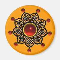 GOTHIC SUN Red Ruby Gem, Gelb