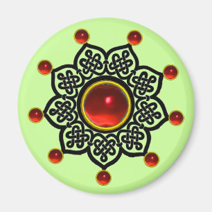 GOTHIC SUN  Roter Rubin-Edelstein Magnet