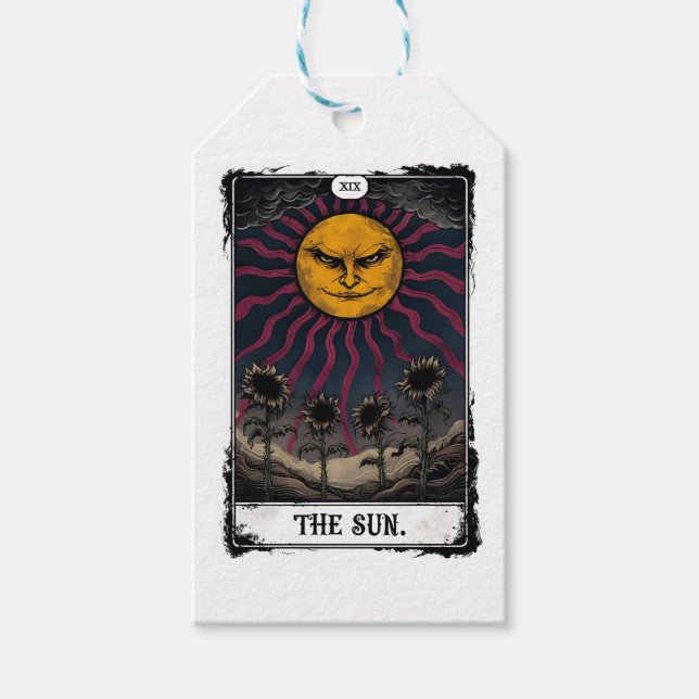 Gothic Sun Tarot Geschenkanhänger (Vorderseite)