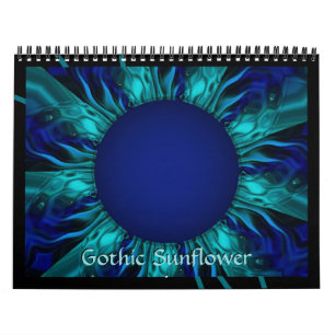Gothic Sunflower Trippy Kalender