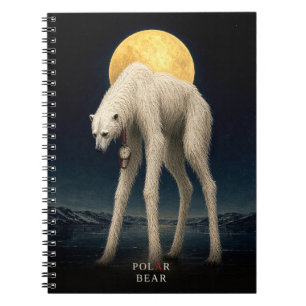 Gothic-Surrealistischer Taschenuhr-Eisbär Notizblock