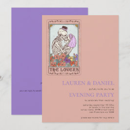 Gothic Tarot Card QR Wedding Abend Party Einladung