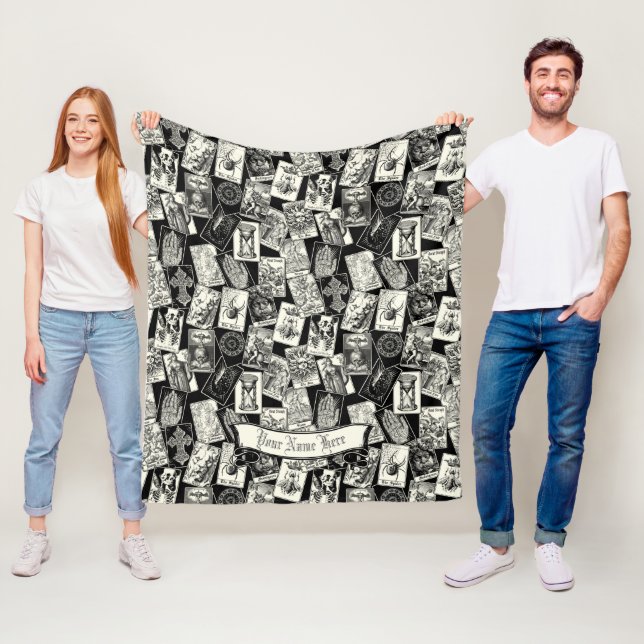 Gothic Tarot Card Viktorianisch Witchcraft Apothek Fleecedecke (Beispiel)