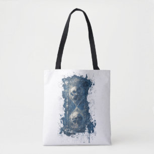 Gothic-Tasche mit Totenkopf-Stundenglas Dark Art