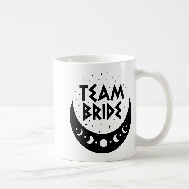 Gothic Team Bride Coven Wedding Junggeselinnen-Abs Kaffeetasse (Rechts)