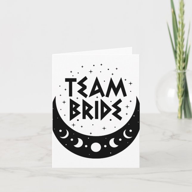 Gothic Team Bride Coven Wedding Junggeselinnen-Abs Karte (Vorderseite)