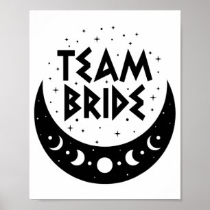 Gothic Team Bride Coven Wedding Junggeselinnen-Abs Poster