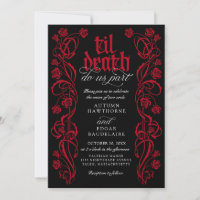 Gothic Til Death Hochzeit