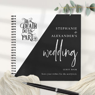 Gothic Till Death Do us Part Wedding Guest Book Notizbuch