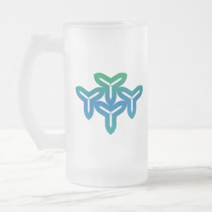 Gothic Tri-Blade Mattglas Bierglas