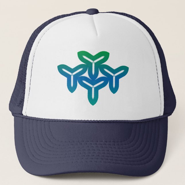 Gothic Tri-Blade Truckerkappe (Vorderseite)
