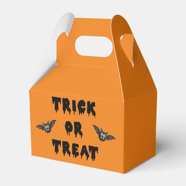 Gothic Trick oder Treten Niedlicher Fledermäuse Geschenkschachtel (Vorderseite)