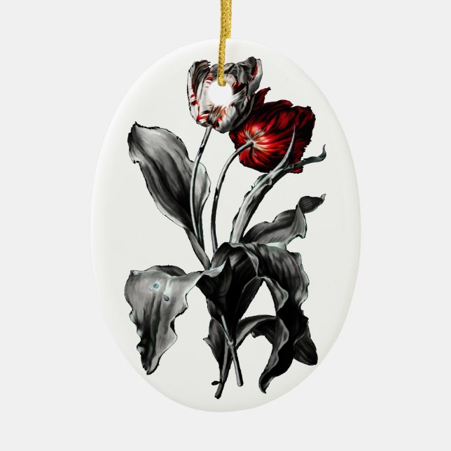 Gothic Tulips Keramikornament (Vorne)