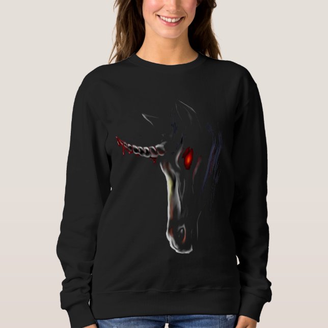 Gothic Unicorn Sweatshirt (Vorderseite)