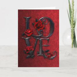 Gothic Valentine Card Feiertagskarte