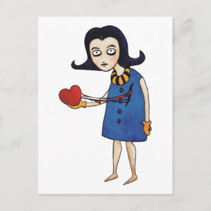 Gothic Valentine Feiertagspostkarte