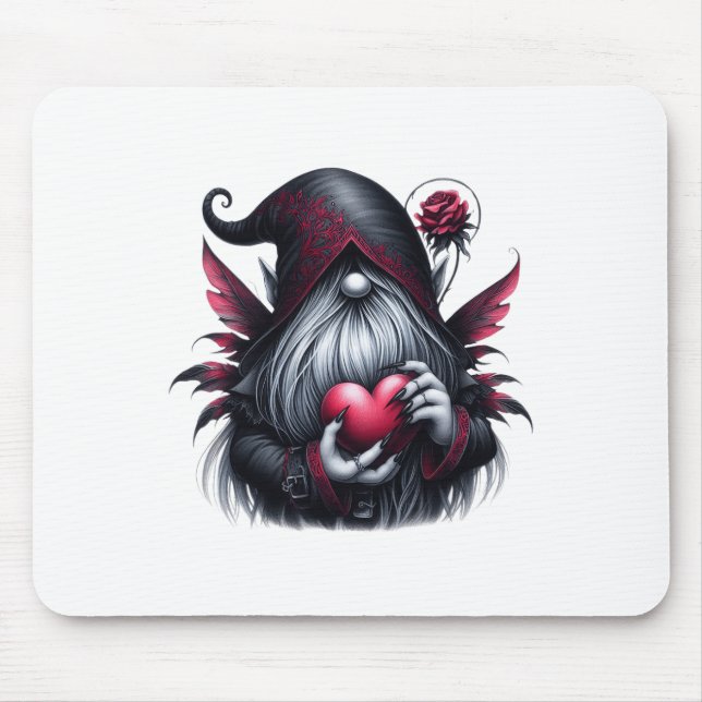 Gothic Valentine Gnome Mousepad (Vorne)