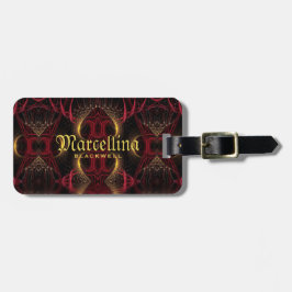 Gothic Valentine Gold hört dunkle Künste Gepäckanhänger