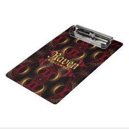 Gothic Valentine Gold hört dunkle Künste Mini Klemmbrett