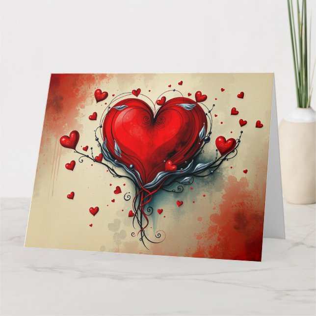 Gothic Valentines Card Karte (Vorderseite)