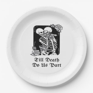 Gothic Valentinstag bis zum Tod machen uns Teil Sk Pappteller
