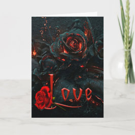 Gothic-Valentinstag-Karte Feiertagskarte