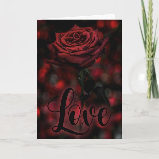 Gothic-Valentinstag-Karte Feiertagskarte (Vorderseite)