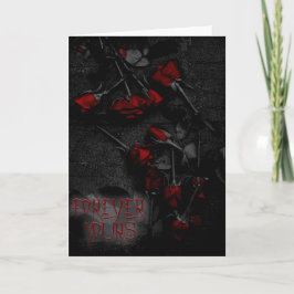 Gothic-Valentinstag-Karte Feiertagskarte