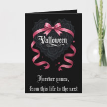 Gothic Valloween Script Rosen und Girlanden