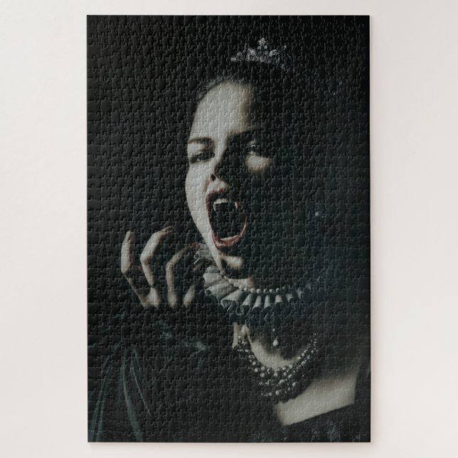 Gothic-Vampir-Königin-Jigsaw-Puzzle – Dark Fantasy Puzzle (Vertikal)
