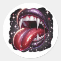 Gothic Vampir-Lippen Dark Fantasy Sticker