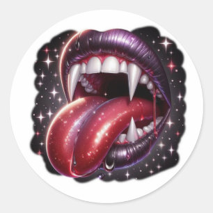 Gothic Vampir-Lippen Dark Fantasy Sticker