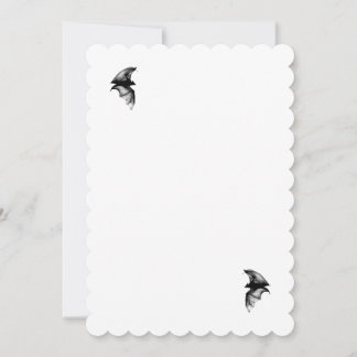 Gothic Vampire Bats Einladung
