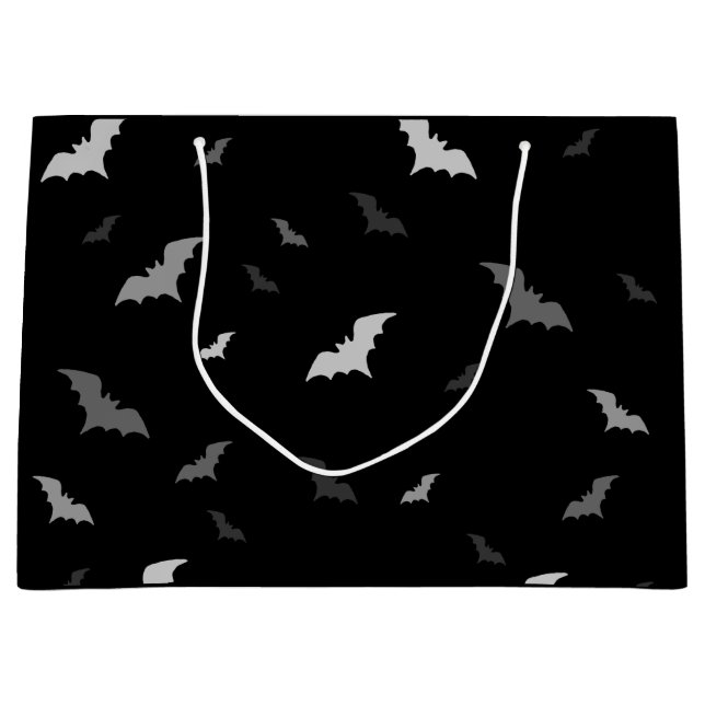 🦇 Gothic Vampire Bats Geschenktasche Große Geschenktüte (Vorderseite)
