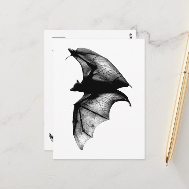 Gothic Vampire Bats Postkarte (Vorderseite/Rückseite Beispiel)