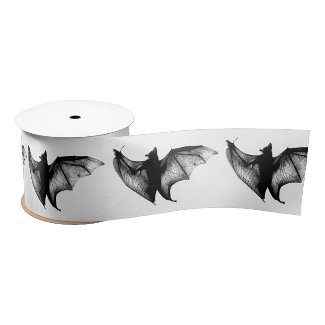 Gothic Vampire Bats Satinband (Spule)