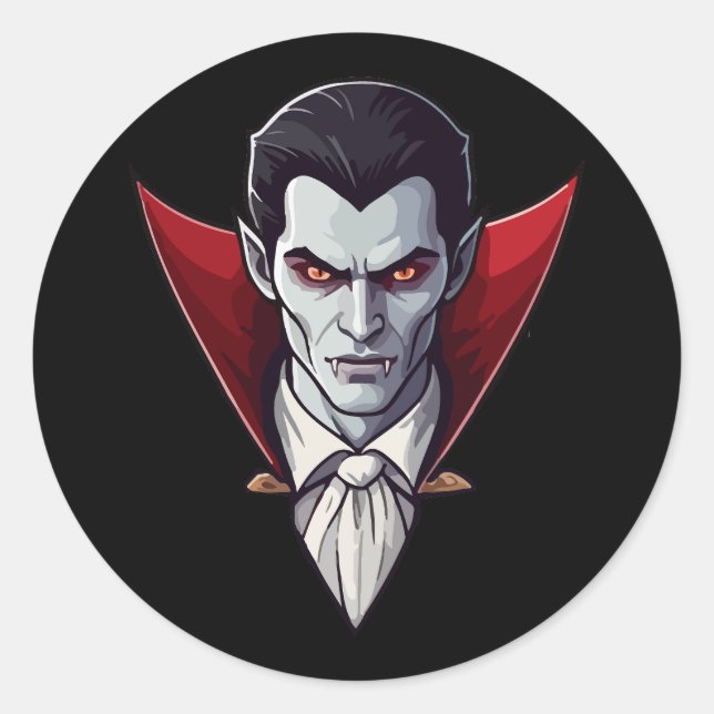 🦇 Gothic Vampire Black Sticker 🖤 🎃 (Vorderseite)