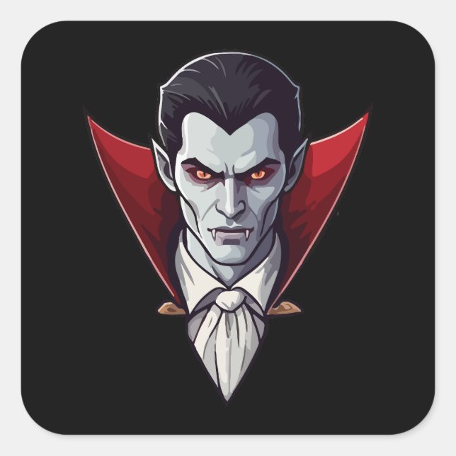 🦇 Gothic Vampire Black Sticker 🖤 🎃 (Vorderseite)