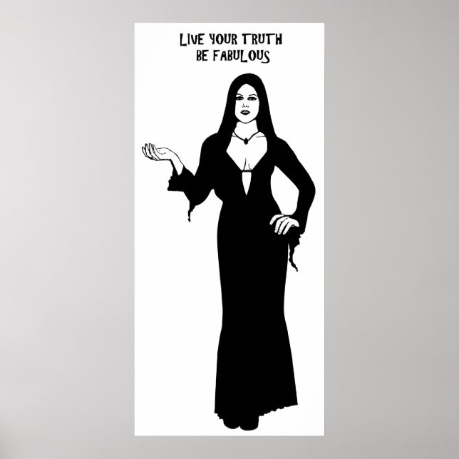 Gothic Vampire Frauen sind fabelhafte Zitat Kunst Poster (Vorne)
