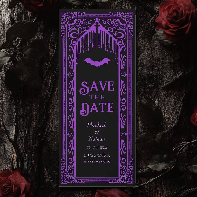 Gothic Vampire Kathedrale Save the Date Einladung (Von Creator hochgeladen)
