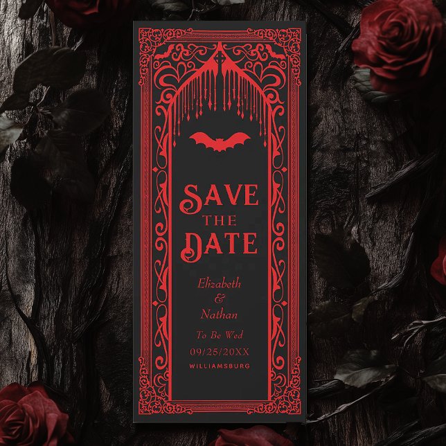 Gothic Vampire Kathedrale Save the Date Einladung (Von Creator hochgeladen)