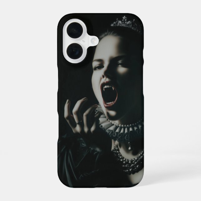 Gothic Vampire Queen Phone Case – Dark Fantasy Aes iPhone 16 Hülle (Rückseite)