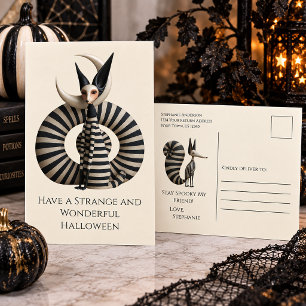 Gothic-verschrobene Halloween-Karte Feiertagspostkarte